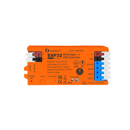 Digital LED Strip Controller with 4 outputs Orange