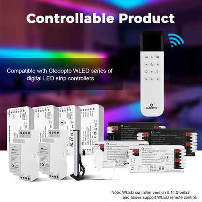 Remote Control 12 Key for WLED Digital LED Strip Controller