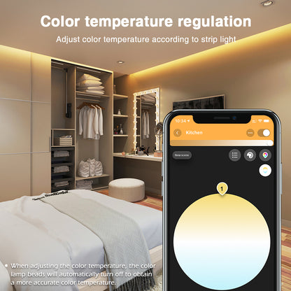 Zigbee 3.0 Pro+ Ultra Mini 5 in 1 LED Strip Smart Controller DC12-24V