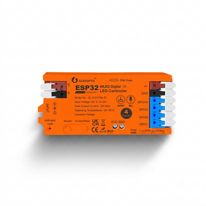 Gledopto GL-C-017WL-D WLED Wi-Fi LED Strip Controller (4 Outputs) Orange