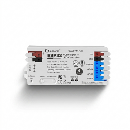 Digital LED Strip Controller with 4 outputs White